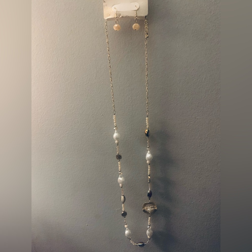 Necklace and earrings